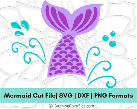 Mermaid Tail Svg Cut File Mermaid Tail Silhouette Mermaid Etsy