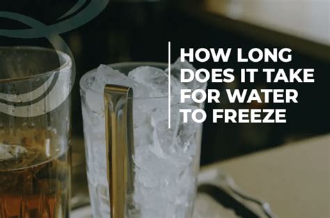 How Long Does It Take For Water To Freeze Beezzly