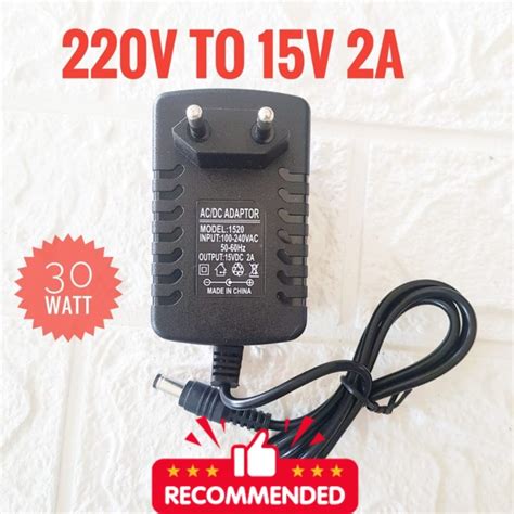 Jual Adaptor 15v 2a 15 Volt 2 Ampere Adaptor 15v 2a Original Pccc Shopee Indonesia