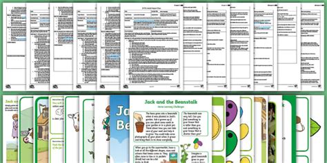 Eyfs Ages 3 4 Jack And The Beanstalk Lesson Planning Pack