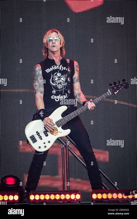 Duff Mckagan Bass Guitarist Of Guns N Roses Performs Live At Stade