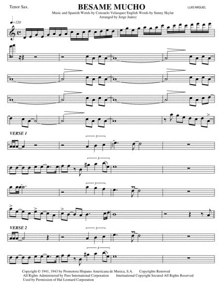 Besame Mucho Kiss Me Much Arr Jorge Ju Rez Sheet Music The