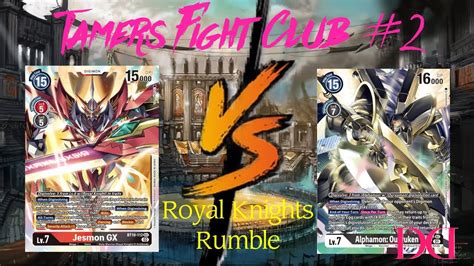 Jesmon Gx Vs Alphamon Ouryuken Tamers Fight Club Digimon Tcg