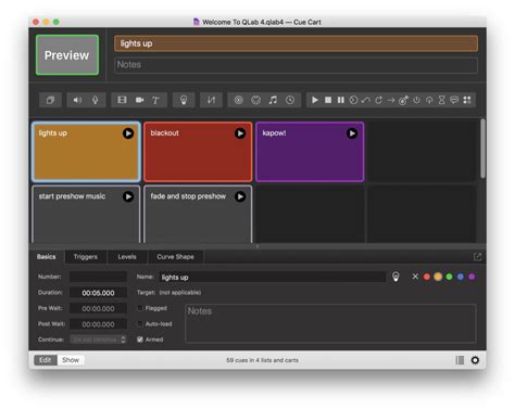 Cue Carts QLab 4 Documentation
