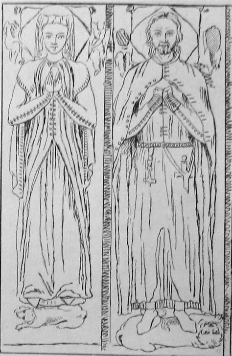 Effigies And Brasses Catharine De La Pole Effigy 14th Century