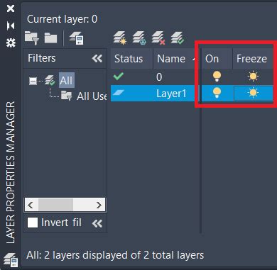 Unterschied Zwischen Layer Frieren Und Layer Im AutoCAD