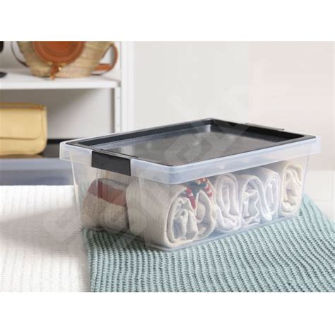 Cajas De Plástico Transparente Con Tapa Para Almacenamiento