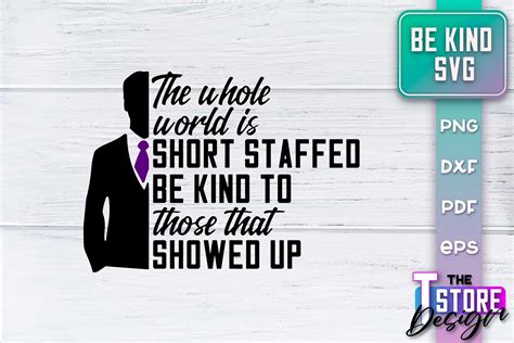 Be Kind SVG | Kind Quotes SVG Design Graphic by The T Store Design ...