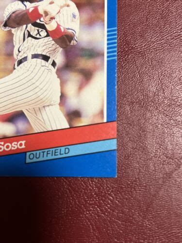 ERROR CARD 1991 Donruss Sammy Sosa Chicago White Sox 147 Baseball