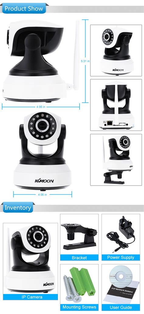 Kkmoon Wireless Wifi P Hd H P P Mp Ap Ip Network Home Ir