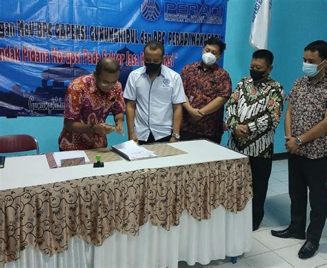 Cegah Korupsi Di Sektor Konstruksi Dpc Peradi Dan Bpc Gapensi Tanda