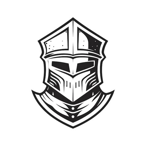 Premium Vector Medieval Knight Helmet Vector Art