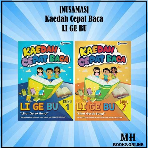 MH Nusamas Prasekolah Kaedah Cepat Baca LI GE BU Lihat Gerak Bunyi