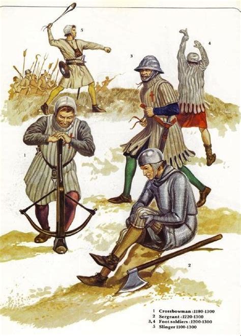 Foot Soldiers Of The 12th And 13th Century Historical Warriors