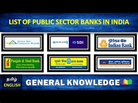 List Of Public Sector Banks In India List Of Nationalised Banks In