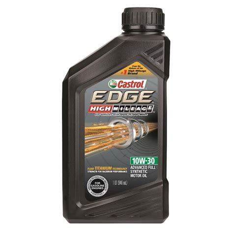 Castrol Edge High Mileage 10w 30 1 Qt In The Motor Oil And Additives