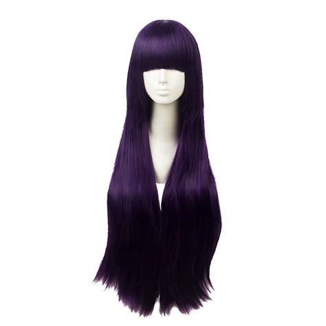 Sailor Moon Sailor Mars Hino Rei Cosplay Wigs Bangs Hair Mp003942