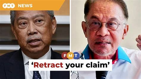 Retract Felda Debt Claim Muhyiddin Tells Anwar Video Dailymotion