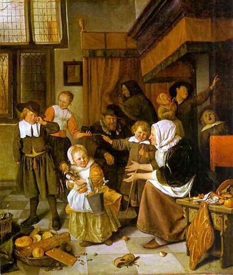 The Feast Of St Nicholas Painting Jan Steen Oil Paintings