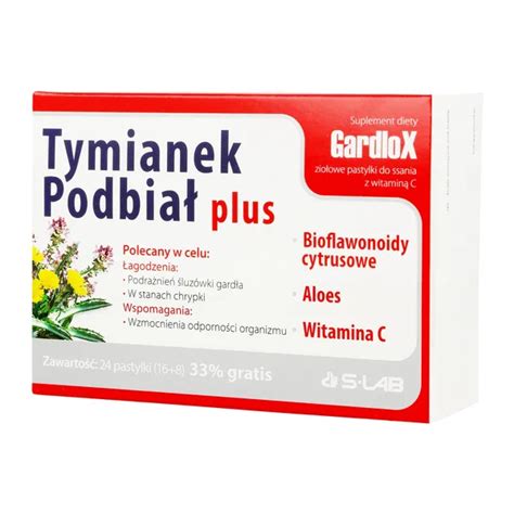 Tymianek Podbia Plus Pastylki Do Ssania Szt Gratis B L