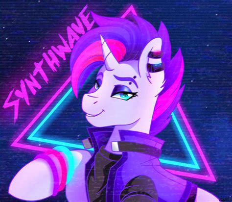 1649471 Safe Artist Ciderpunk Oc Oc Only Oc Synthwave Pony 80s