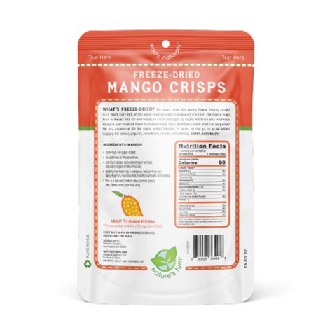 Natures Turn Freeze Dried Mango Crisps 15g 53oz Multipack 12 Ct