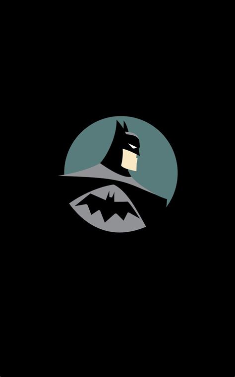 Batman Dc Comics Superhero Minimalism Portrait Display Wallpaper