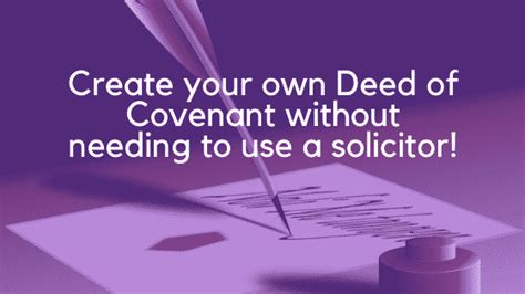 Deed of Covenant - document template - from Legalo, UK