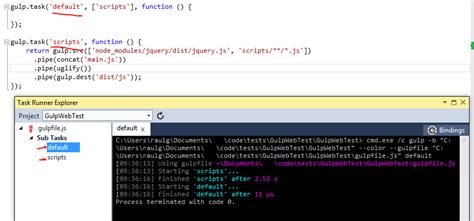 Learning Gulp With Visual Studio The JavaScript Task Runner