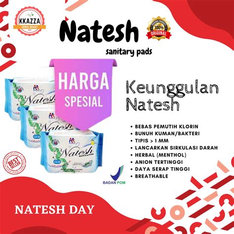 Jual Pembalut Kesehatan Natesh Day Use With Magnetic Pack Pcs