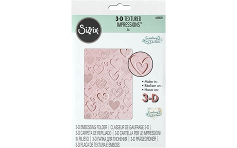 Sizzix Embossing Folder D Impressions Hearts