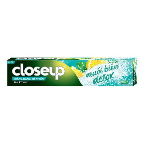 Ushop Kem đánh Răng Closeup Trắng Răng Muối Biển 180g