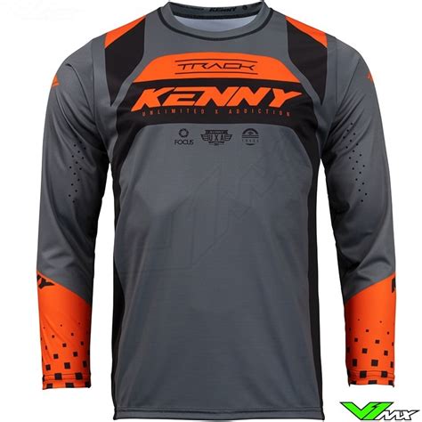 Kenny Track Focus 2023 Youth Motocross Gear Combo Orange Black