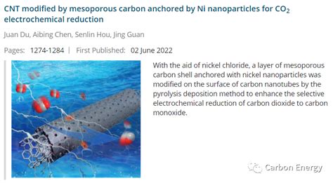 科学网— 转载 Carbon Energy 2022年第六期上线 李娟的博文