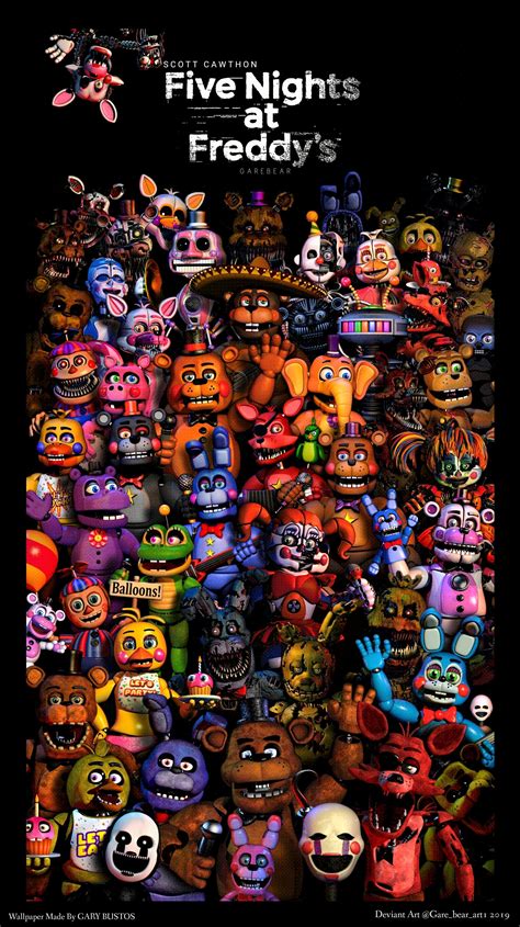 Fnaf characters by GareBearArt1 on DeviantArt Five Nights at Freddy's