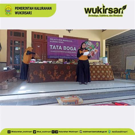 Pelatihan Tata Boga Oleh Disnakertrans Bantul Website Kalurahan Wukirsari