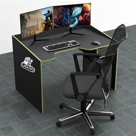 Геймерский игровой стол Rasin RS-5 зеленый – купить онлайн на ROZETKA