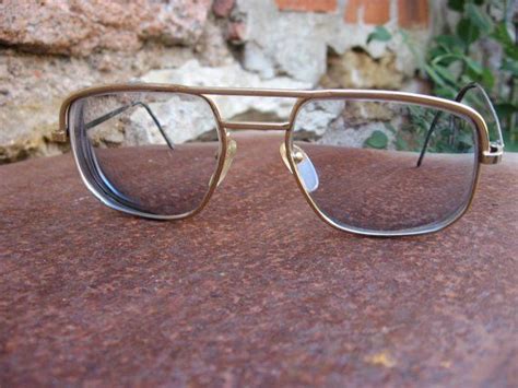 Men S Real Aviator Eyeglasses Vintage 1970s Gold Frames Etsy Vintage Eyeglasses Aviator