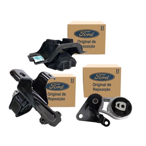 Kit 3 Coxim Motor Cambio Fiesta Ecosport 1 0 1 6 Zetec Orig Em