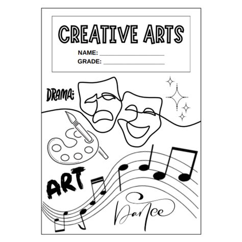 Skeppende Kunste Voorblad Creative Arts Cover Page Teacha