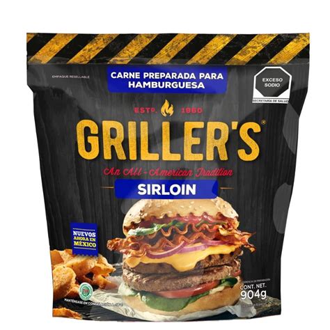 Carne Para Hamburguesas Grillers De Sirloin Pzas Walmart