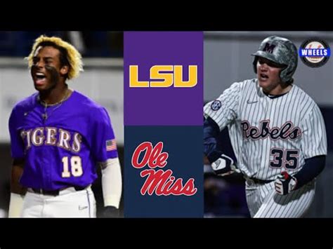 Lsu Vs Ole Miss Highlights College Baseball Highlights Youtube