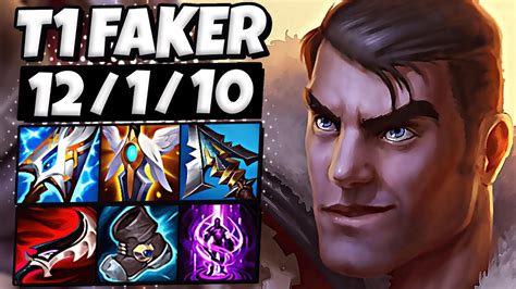 T1 Faker Jayce Vs Lissandra Mid Ranked Korea Patch 1315 Youtube