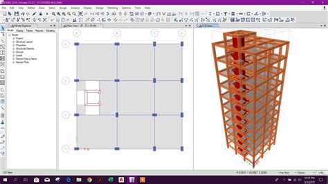 10 Storied Building Design In Etabs Part3 Revit News