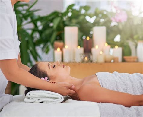 Hands For Massage Relax And Woman In Spa With Masseuse For Health Benefits Peace Or Wellness