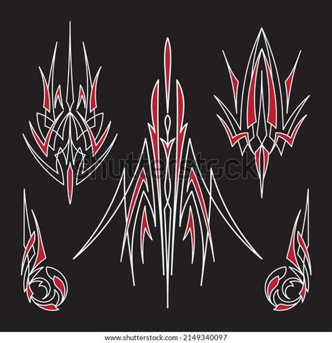 Pinstriping Tribal Art Design Motorcycle Car Stock Vector (Royalty Free ...