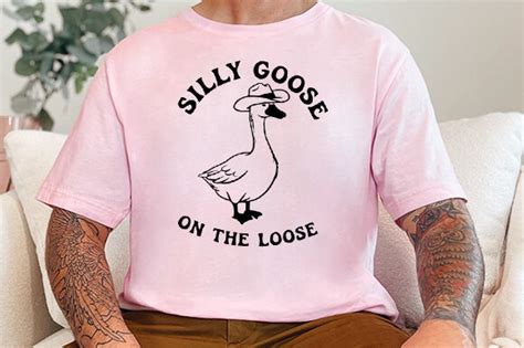 Silly Goose On The Loose Svg Graphic By Jannat Store · Creative Fabrica