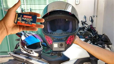 Como Colocar Gopro No Capacete Durepox Suporte Fixo E Muito Barato