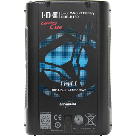 Idx Cue H Wh High Load Li Ion V Mount Battery W X D Tap