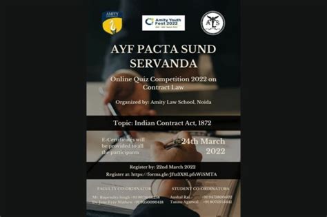 Als Noida Ayf Pacta Sund Servanda Online Quiz Competition 2022 Scc